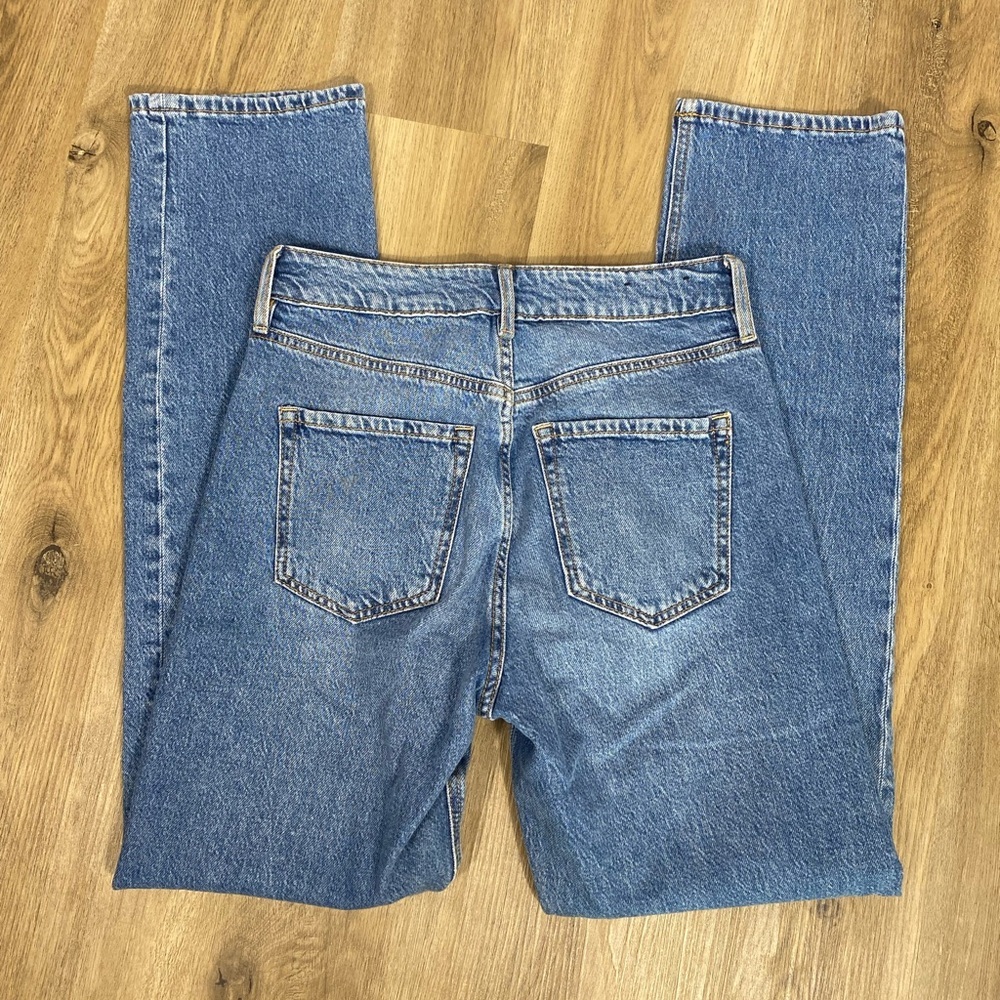 Chiara Dynamite Denim Droit Straight Leg Blue Jeans size 26